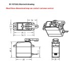 Originale DS3218Mg 20kg ad alta coppia digitale 180 gradi Robot manipolatore arrampicata auto motore potenza in metallo stile Radio di controllo